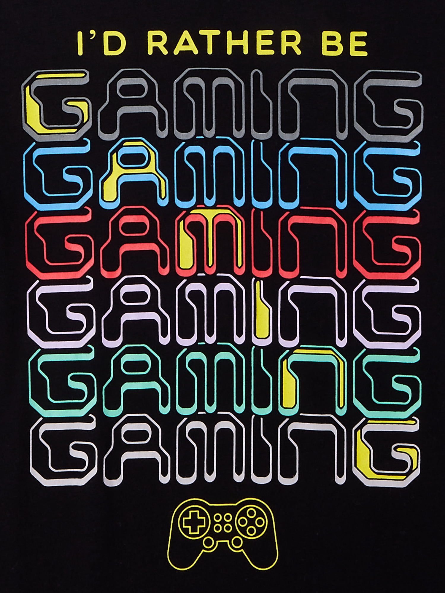 Wonder Nation Boys Me87 Rather Gaming Be Short Sleeve T-Shirt, Sizes 4-18 & Husky