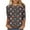 A-Multicolor#blouses for women dressy casual, variant on BiZtdJrK Ofertas Flash Womens Christmas Shirts Funny 3D Print 3/4 Sleeve Shirts Loose Casual Round Neck Pullover Sweatshirts 2024 Going Out Tops Multicolor XXL
