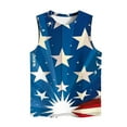 thumbnail image 4 of Wiyuqeen 4th of July Tank Tops for Women Sleeveless Crew Neck USA Flag Tee Shirts Funny Stars Graphic Tanks Plus Size Loose Fit Tanks, 4 of 4