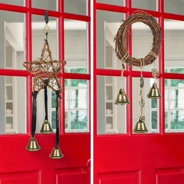 Wallhung Door Handles Wind Chime Rattan Rings Pray for The Blessing of