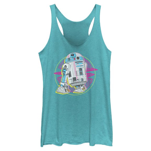 Womens Star Wars R2-D2 Retro Vibes Racerback Tank