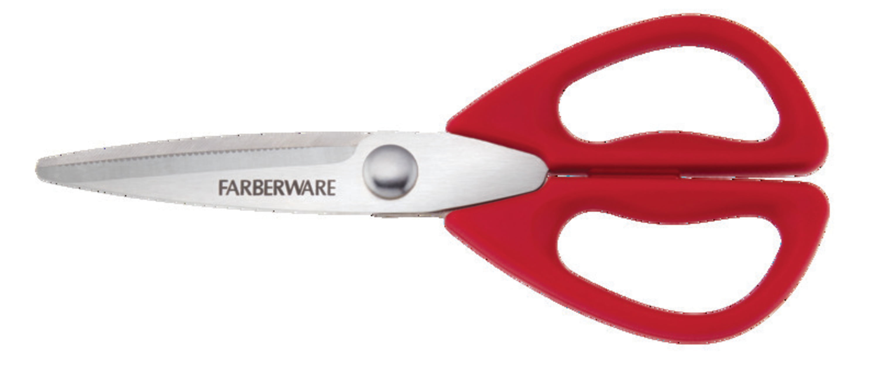 Farberware Edgekeeper 10 in 1 Scissors with Magnetic Holder in Red