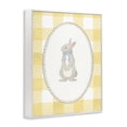 thumbnail image 2 of Stupell Industries Farmhouse Little Bunny on Yellow Gingham White Framed Giclee Art, 16 x 20, by The Paper Curator, 2 of 8