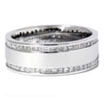 thumbnail image 2 of Pompeii 2ct Princess Cut Diamond Eternity Stackable 14K Ring (H/I,I1), 2 of 3
