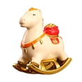thumbnail image 2 of Figura de caballo de la riqueza, estatua de resina, bendición del zodiaco, recuerdo, caballo hecho a mano Blanco, 2 of 8