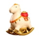 thumbnail image 2 of Estatua de resina de caballo, figura de caballo de la riqueza, escultura decorativa hecha a mano, Feng Shui Blanco, 2 of 8