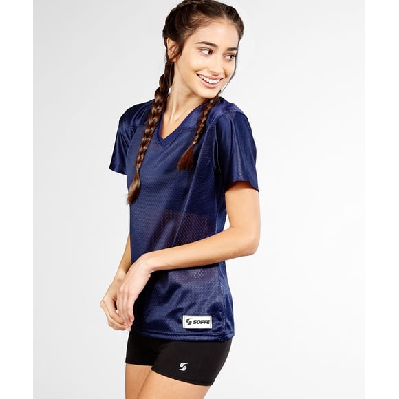 Soffe Women's Short Sleeve Mesh Football T-Shirt - 4692V
