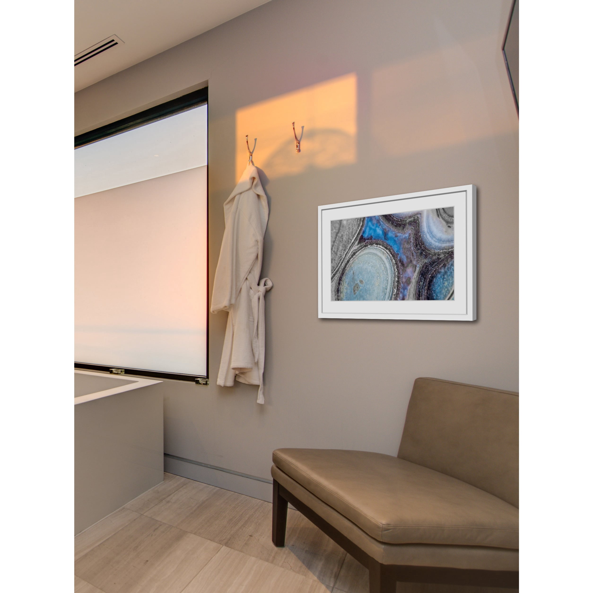 "Blue Flame" Framed Painting Print