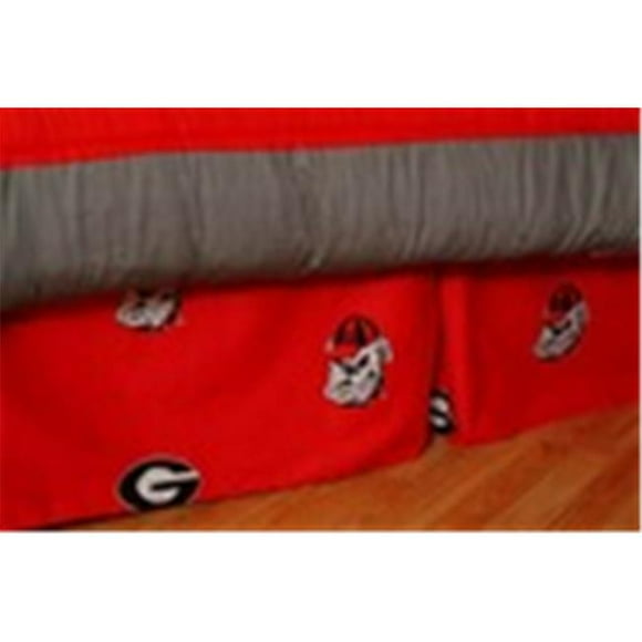 College Covers Everything Comfy Georgia Bulldogs Dust Ruffle Bed Skirt, Full