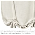 thumbnail image 6 of DriftAway  Blackout Linen Textured Solid Basic Room Darkening Thermal Insulated Tie Up 25"x47" - Light Linen, 6 of 7