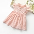 thumbnail image 2 of Plebaso Robes pour Bébés Filles Été Décontracté Manches Volantes Robe Princesse Tournesol Robe Enfant Mode Vêtements, 2 of 3