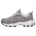 thumbnail image 4 of Zapatillas de Moda Skechers D'Lites Me Time para Mujer Gris/Blanco, 4 of 7
