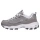 thumbnail image 4 of Zapatillas de Moda Skechers D'Lites Me Time para Mujer Gris/Blanco, 4 of 7
