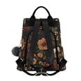 thumbnail image 2 of FORMRS Women's Travel Backpack Purse Anti-Theft Hidden Pockets Casual Shoulder Bag, Dark Floral Pattern, 2 of 7