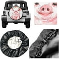 thumbnail image 3 of PISONIC Cute Pink Pigs Spare Tire Cover Weatherproof Universal Wheel Protectors for RV Camper Travel Trailer SUV Truck 14 inch, 3 of 7