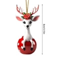 thumbnail image 4 of 2D Christmas Hanging Cartoon Giraffe Pattern Christmas Tree Hanging Christmas Ornaments Christmas Decorations Christmas Tree Hanging Christmas Hanging Ornaments 3PCS, 4 of 8