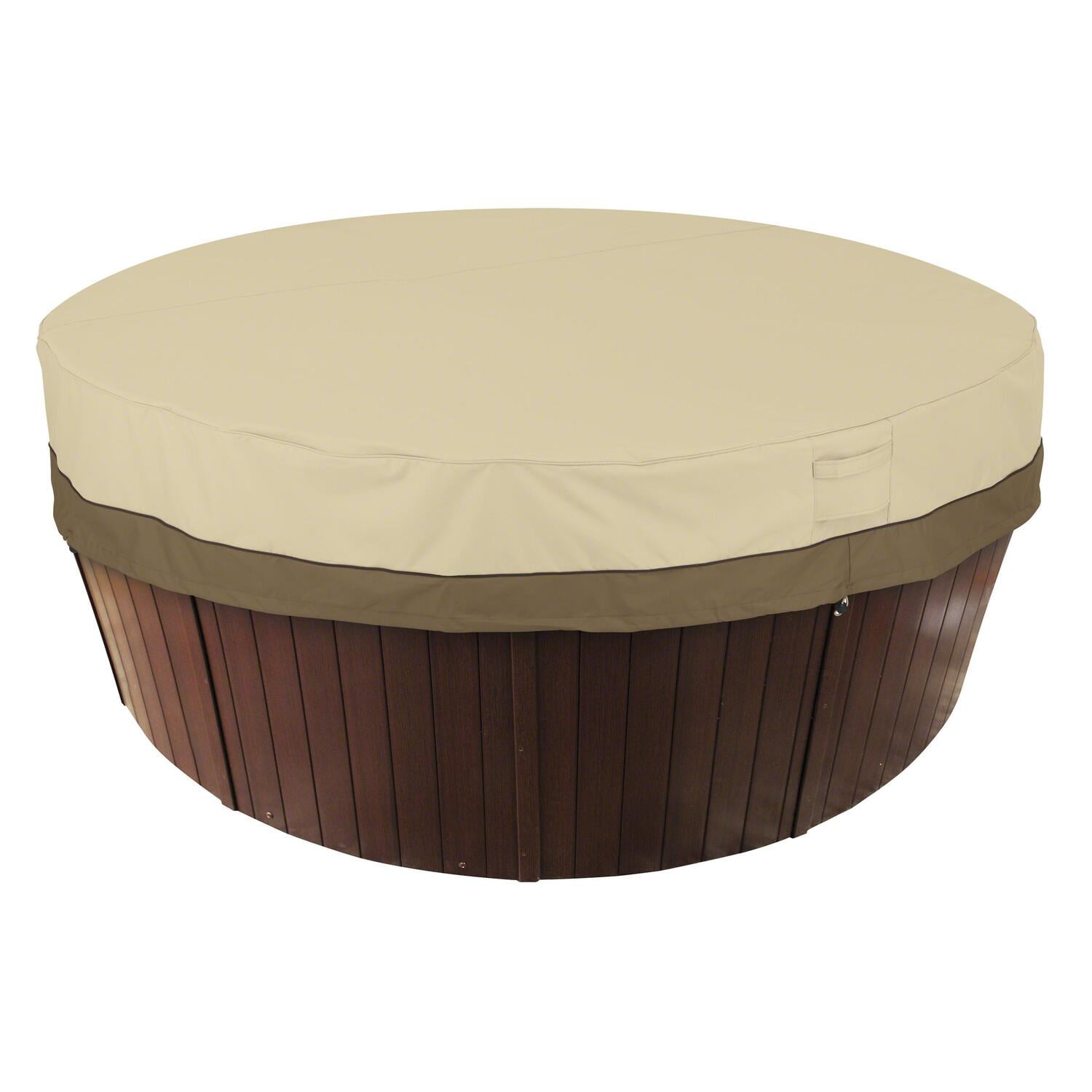 Budge ALLSEASONS 94x94 Square Hot Tub Cover Large Tan Weather Proof Spa Top for sale online 