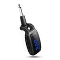 thumbnail image 1 of Graflsoa Compact UHF Wireless Guitar Transmitter & Receiver Set with Digital Display, Rechargeable Battery, and 3.5mm Adapter for Electric Instruments - Black, 1 of 7