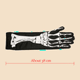 thumbnail image 3 of AWZXDE Halloween Print Skeleton Gloves - Foam Gloves for PROM Parties and Events Halloween Props for Themed Celebrations Black,One Size, 3 of 6