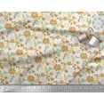 thumbnail image 3 of Soimoi Cotton Duck Fabric Leaves & Aster Floral Print Fabric by the Yard 56 Inch Wide, 3 of 3