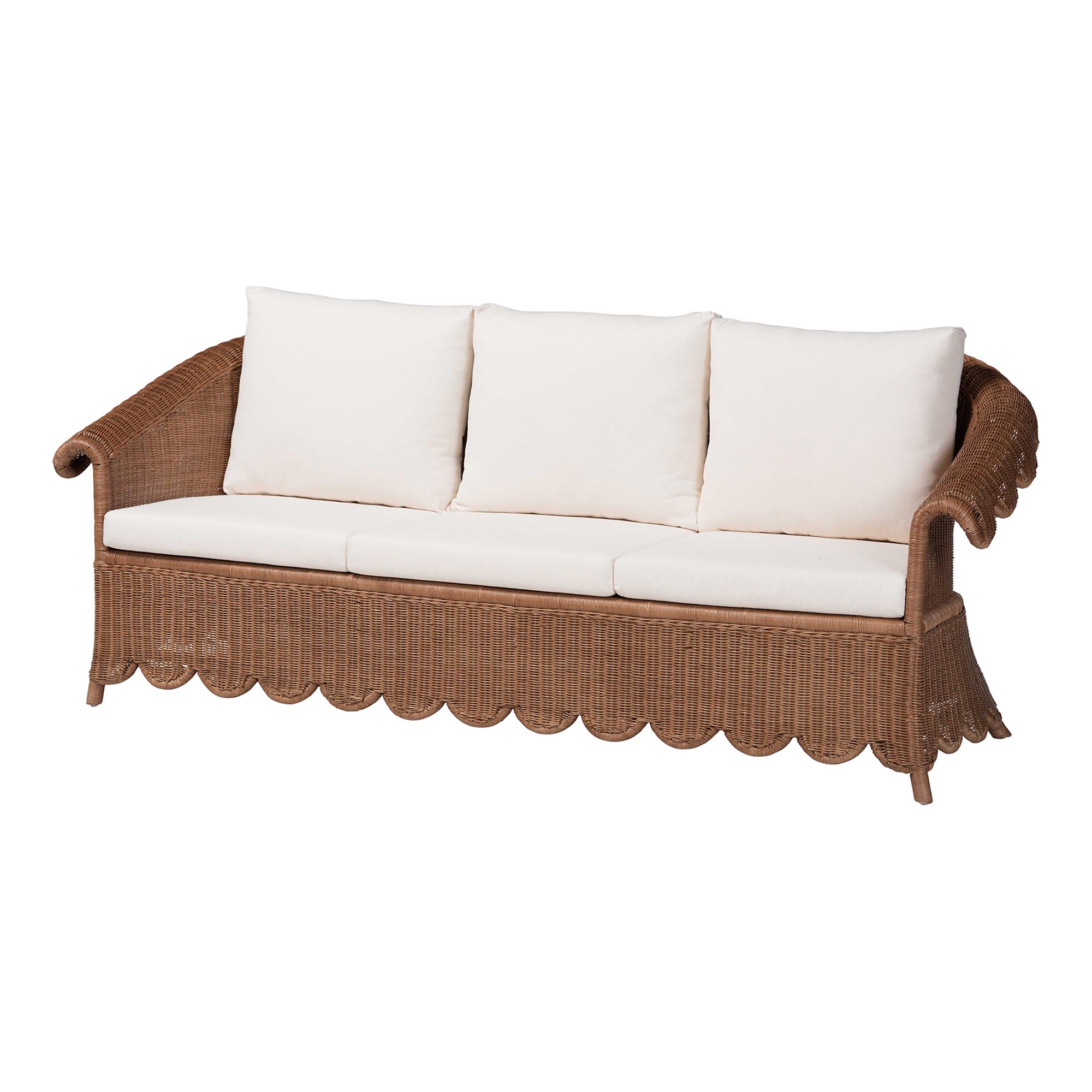 bali & pari Detta Boho Sofa, Peanut Brown