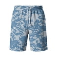 thumbnail image 4 of Men's Camo Sports Shorts with Drawstring Lightweight Summer Running Trousers Training Short Jogging Bottoms for Gym Basketball Fitness, 4 of 5