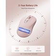 thumbnail image 5 of wegear 2.4G Wireless Mouse, Ergonomic Design, 5-Level Adjustable 4000 DPI, 6 Buttons, Portable for PC, Windows, Mac,XP,Pink, 5 of 9