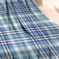 thumbnail image 3 of Blue White and Yellow Checkered Pattern Blanket,Comfortable Soft Flannel Throw Blanket,All Season,Warm Lightweight Blankets for Sofa Bed Couch Living Room Chair,30"x40", 3 of 4