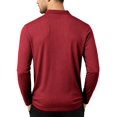 thumbnail image 6 of Trgacdwlo Knit Polo Shirts for Men V Neck Button Long Sleeve Work Shirts for Men Ribbed Stretchy Business Casual Mens Golf Polo Shirts Red S, 6 of 8