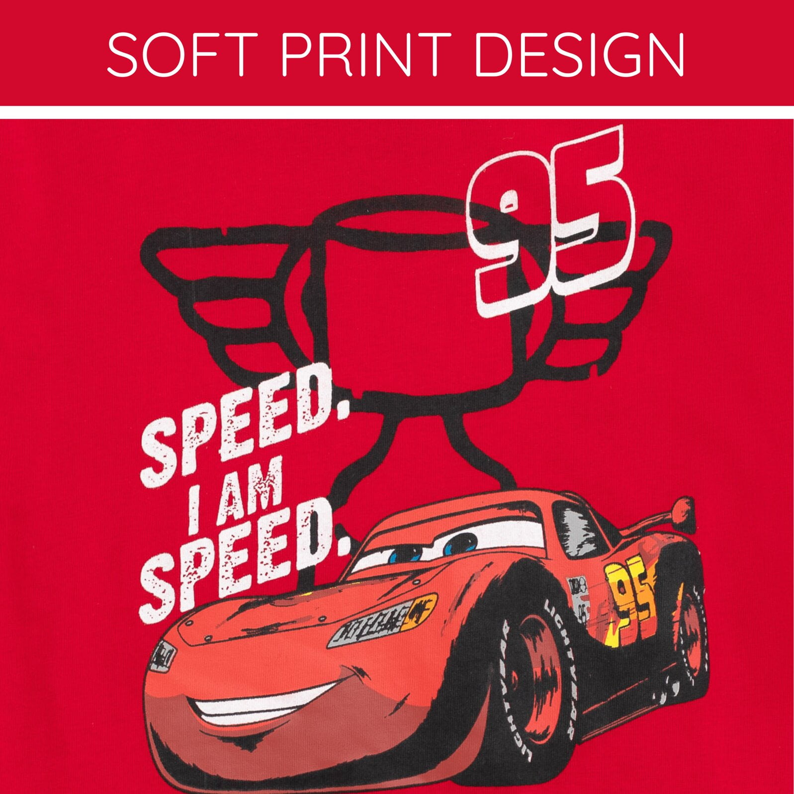 Disney Cars Lightning McQueen T-Shirt and Shorts Outfit Set Plaid Toddler to Big Kid