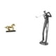 thumbnail image 1 of Figura escultórica coleccionable, adorno para escritorio, estantería, mueble de sala de estar, decoración del hogar, figura moderna de golf de resina., 1 of 8