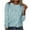 Blue, variant on Pincandy Womens Cute Long Sleeve Tops Trendy 2025 Floral Print Tunic Shirts Crewneck Loose Comfy Blouses Dressy Casual