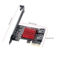 thumbnail image 5 of PCIe à 2 Ports SATA 3 III 3.0 6 Gbps SSD Adaptateur PCI-E PCI Express X1 Contrôleur Carte d'Extension Support X4 X6, 5 of 5