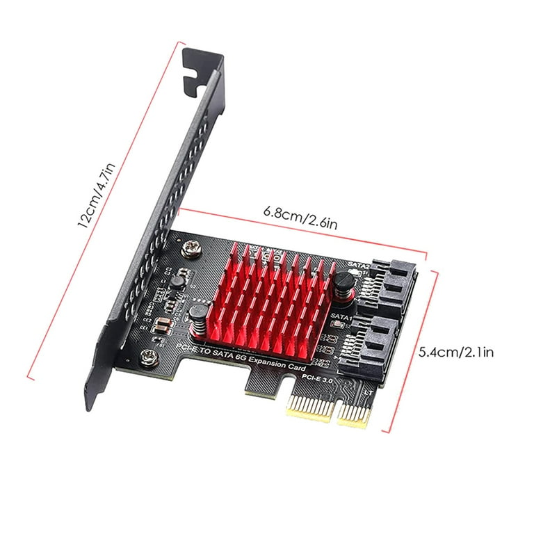 PCIe to Ports SATA III Gbps SSD Adapter