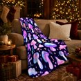 thumbnail image 3 of Whimsical Glowing Mushrooms Fantasy Night Sky, Mystical Fantasy Scene, Warm Flannel Blanket for Sunroom and Reading Nook, Garden Lovers Housewarming Gift, Fantasy Home Decor, 3 of 9