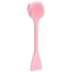 thumbnail image 2 of Cepillo de silicona portátil para limpieza facial, para mascarillas, para mezclar maquillaje (rosa, doble cabezal, forma de cola de pez), 2 of 14