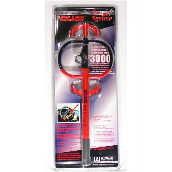 Winner International 7500 Club Quad System Lock, Heavy-Duty Steel, 4-Digit Combination