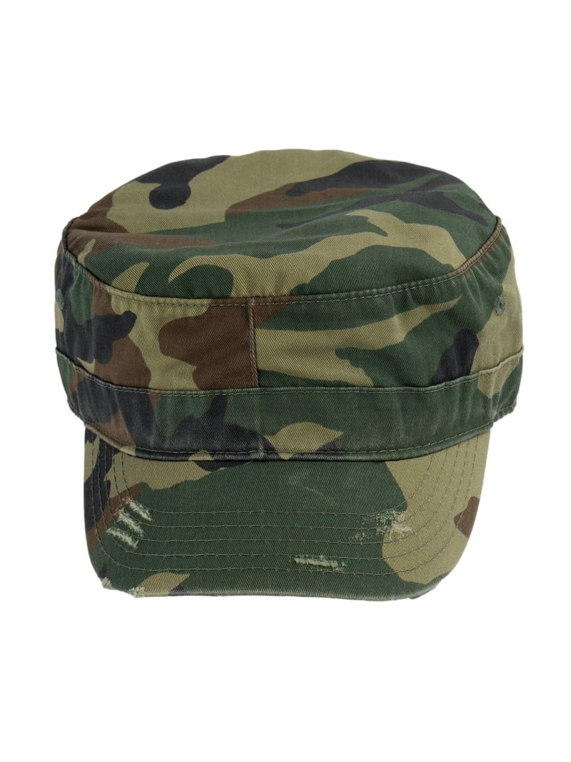 2005 Hoops and Yoyo Vintage Camouflage Army Military Hat Cap Camo Vintage United States Army US OCP Camouflage Patrol Cap Size  main image 4