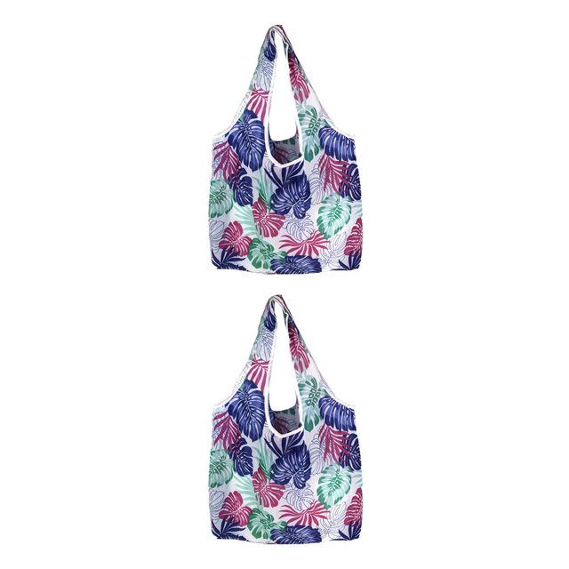 Jumpingount Bolsa de almacenamiento de gran capacidad, bolsas de compras a la moda, bolsa plegable de poliéster para regalos, artículos diversos, Type1 NO1