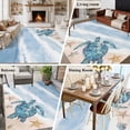 thumbnail image 6 of Area Rug 60×96in, Marine Theme Sea Turtle Starfish Floor Carpet Living Room Rug, Ocean Beach Watercolor Art Non-Slip Welcome Mat Indoor Rugs for Bedroom Dining Room, 6 of 9