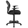 thumbnail image 4 of Scranton & Co Foam Fabric/Mesh Mid-Back Office Chair in Black, 4 of 12