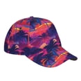 thumbnail image 3 of Naloa Original Classic Low Profile Hat Men Women Baseball Cap Dad Hat Adjustable Unconstructed Retro Palms Print Cap, 3 of 9