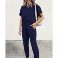 thumbnail image 3 of Conjunto Deportivo PRETTYGARDEN de Dos Piezas para Mujer Azul Marino Talla M, 3 of 6