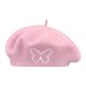 thumbnail image 1 of Boina elegante para mujer, ideal como regalo, bordada, perfecta para vacaciones, viajes y acampadas. Rosa, 1 of 9