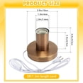 thumbnail image 2 of Casquillo de bombilla Tuanse E26 E27 con base metálica, cable de 1,8 m, 110 V, 2 of 7