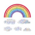 thumbnail image 3 of Rainbow Window Clings Assorted Color Bird-Safe PVC Removable Window Decor Decal Stickers, 3 of 5
