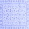 thumbnail image 1 of Ahgly Company Machine Washable Indoor Square Oriental Blue Modern Area Rugs, 3' Square, 1 of 4
