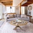 thumbnail image 3 of Tuscany Round Recycled Teak Wood Coffee Table, 40 inch, 3 of 5