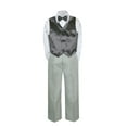 thumbnail image 2 of 4PC Shirt Gray Pants Vest & Bow tie Set Baby Boy Toddler Kid Formal Suit Sm-7, 2 of 3