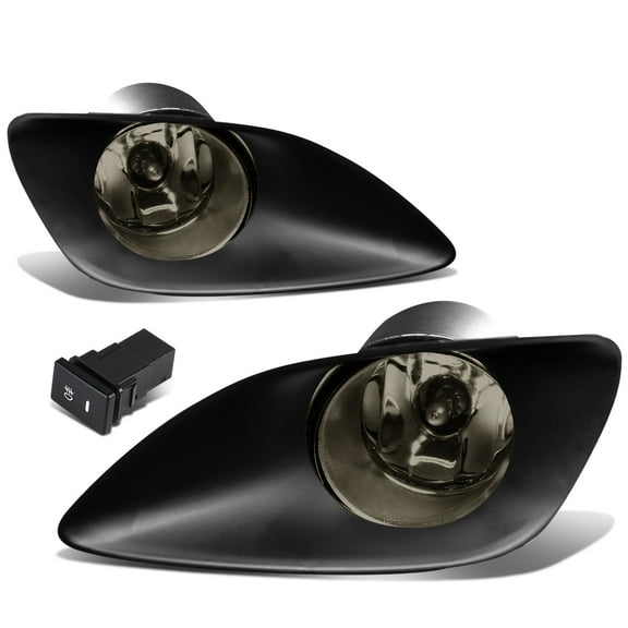 DNA Motoring FL-TYAR064D-SM For 2006 to 2011 Toyota Yaris Pair Bumper Driving Fog Lights   Bezel   Wiring Kit   Switch (Smoked Lens) 07 08 09 10